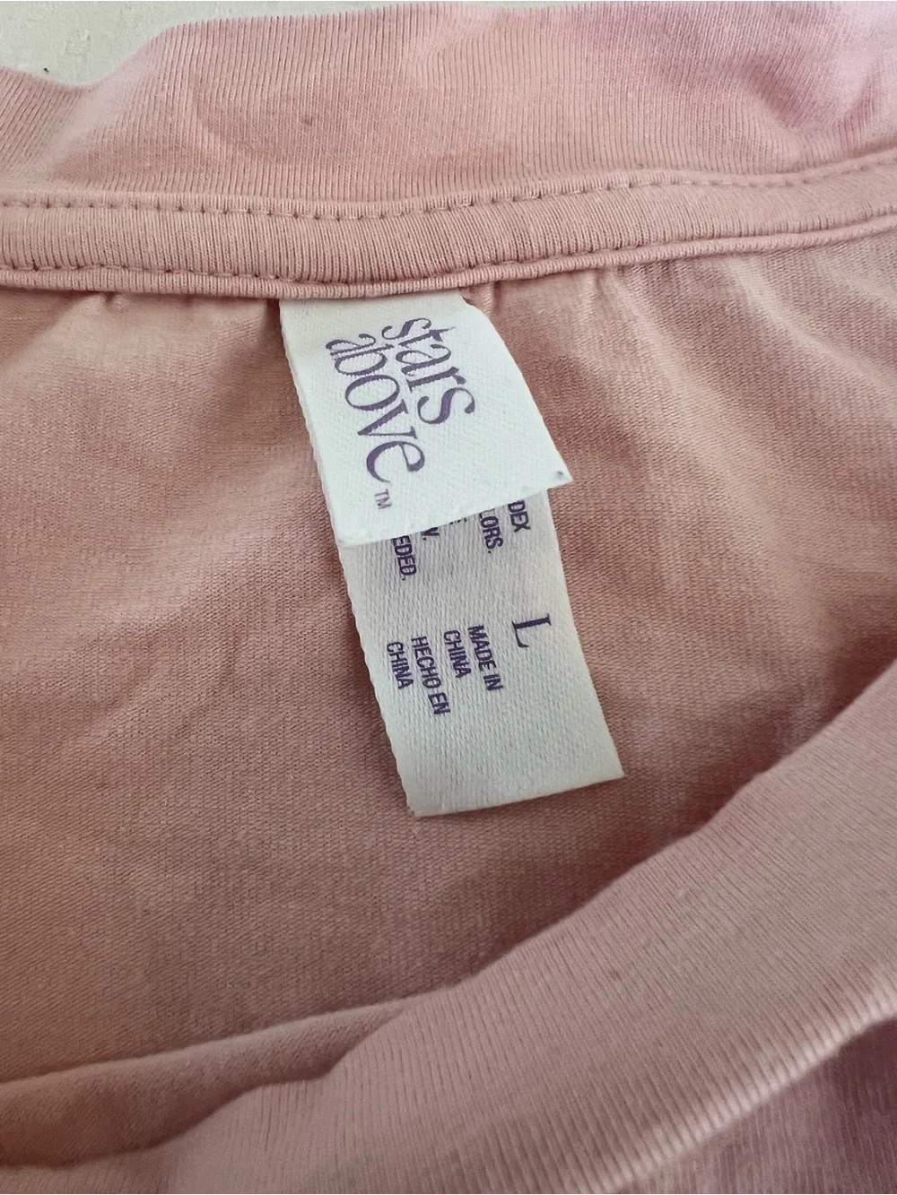 stars above Light Pink Sleeveless Tank Top - Picture 2 of 5